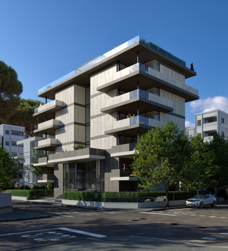 Rivestimenti ceramici per parapetti e facciate: l’edificio è in total look Laminam